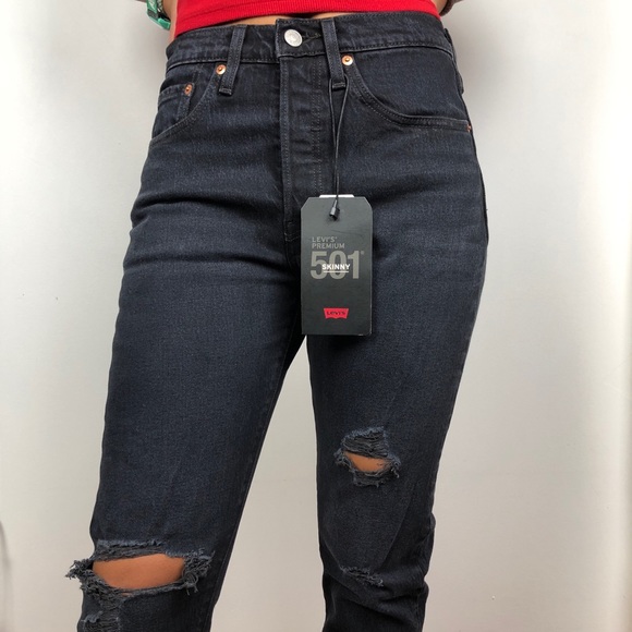NWT Levi’s 501 High Waist wedgie Skinny fit Jeans - Picture 2 of 7